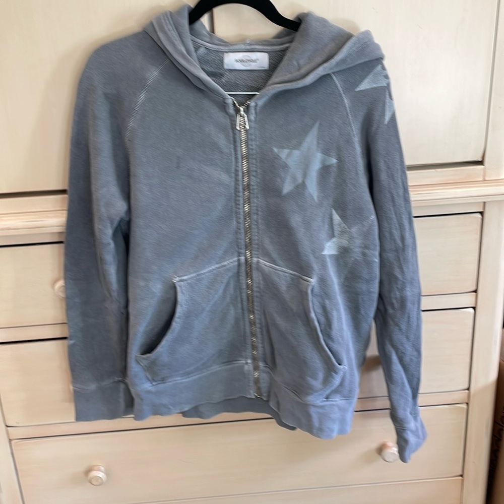 Gray SoulCycle zip hoodie